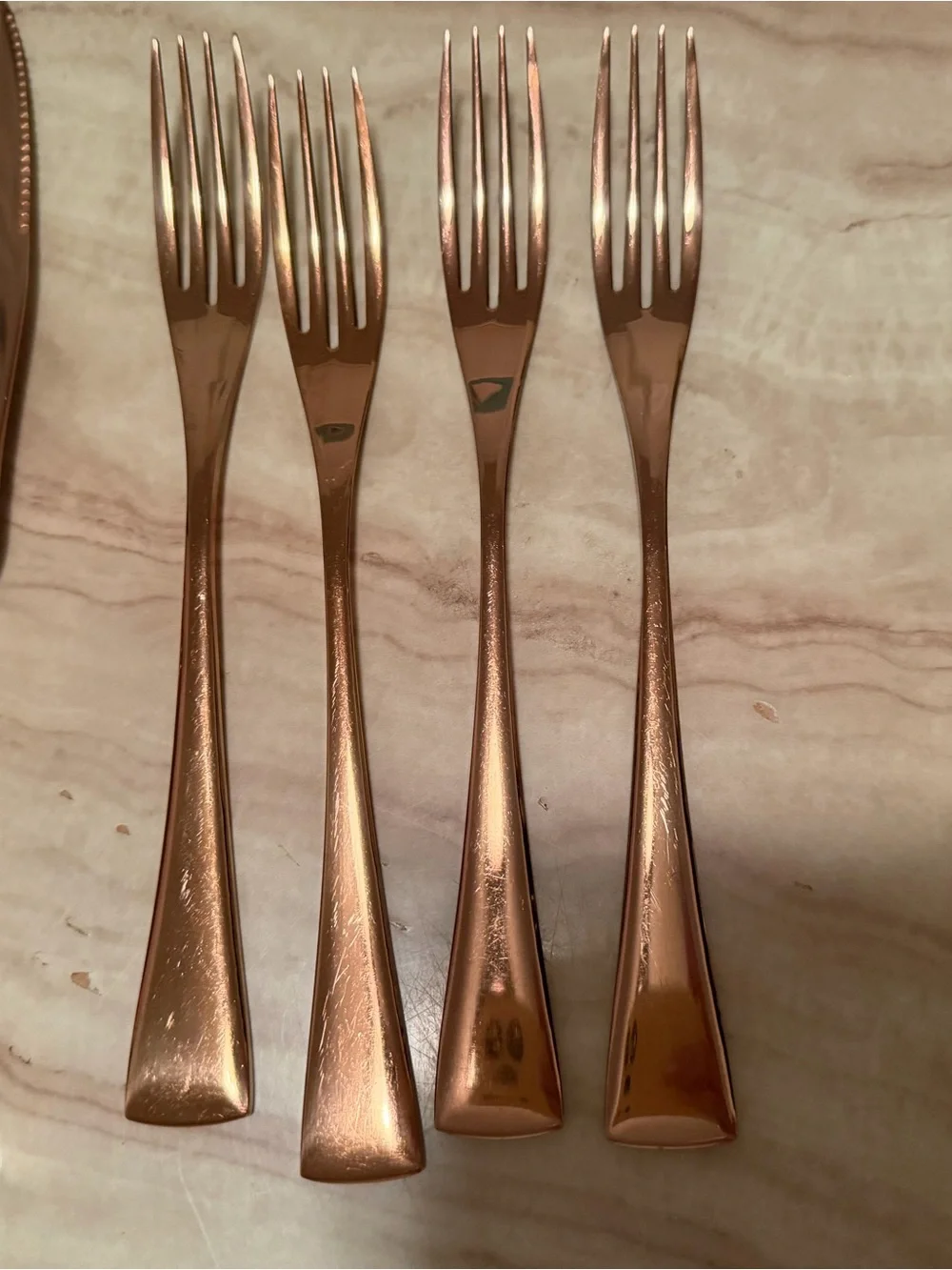 🩵Rose Gold tone Flatware set + Bonus Gift Box🧡